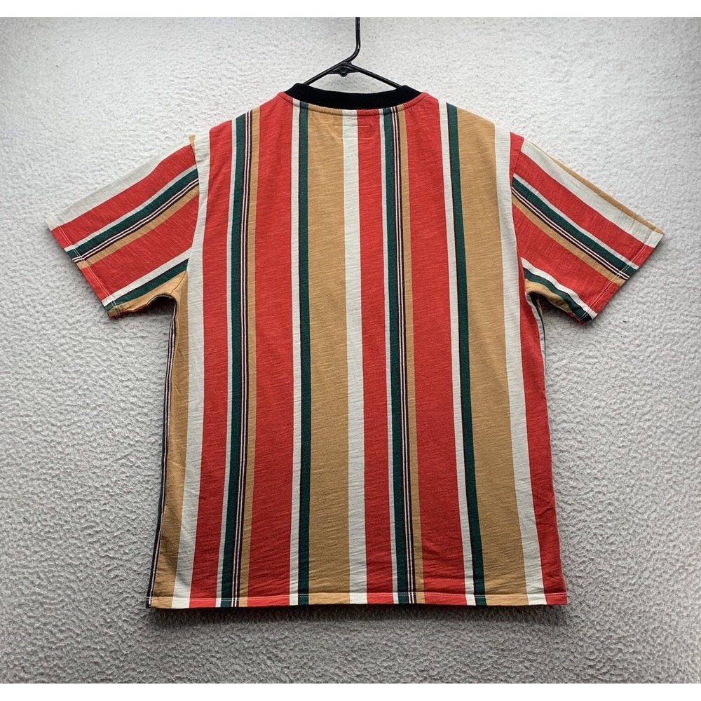 Guess T-Shirt Mens Medium M Travis Scott Vertical Striped Los Angeles Embroidery - Picture 5 of 11
